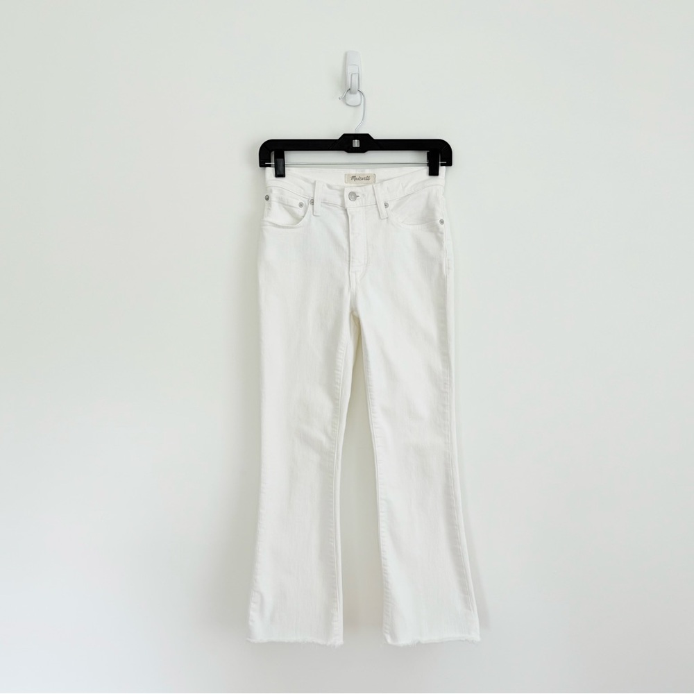 Madewell Cali Demi-Boot Jeans in Pure White Raw-Hem - Picture 3 of 11